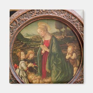 De Maagd die het Christelijke Kind bewondert Magneet