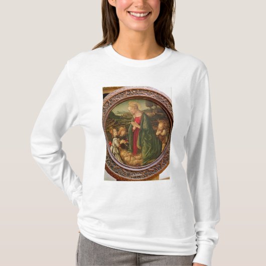 De Maagd die het Christelijke Kind bewondert T-shirt (Voorkant)