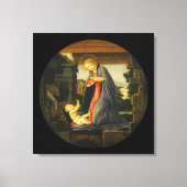 De Maagd die het Kind Advertent Canvas Afdruk (Voorkant)