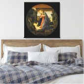 De Maagd die het Kind Advertent Canvas Afdruk (Insitu (Slaapkamer))