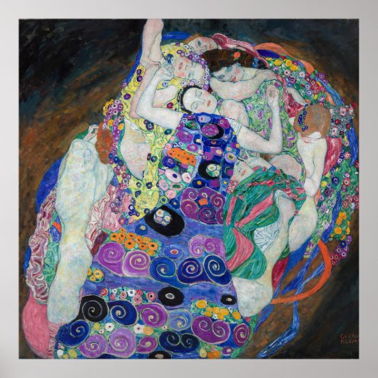 De Maagd door Gustav Klimt, 1913 Poster (Voorkant)