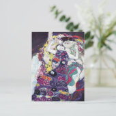 De Maagd door Gustav Klimt Briefkaart (Staand voorkant)
