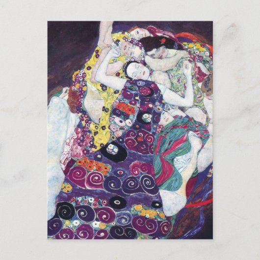 De Maagd door Gustav Klimt Briefkaart (Voorkant)