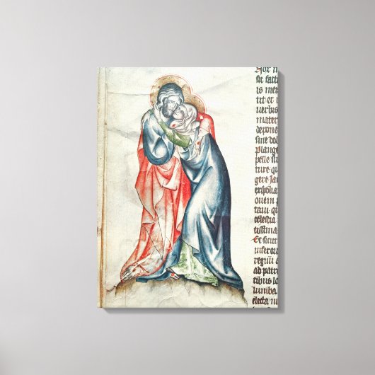 De Maagd en Christus, van de Passie van Canvas Afdruk (Voorkant)