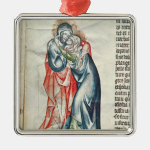De Maagd en Christus, van de Passie van Metalen Ornament