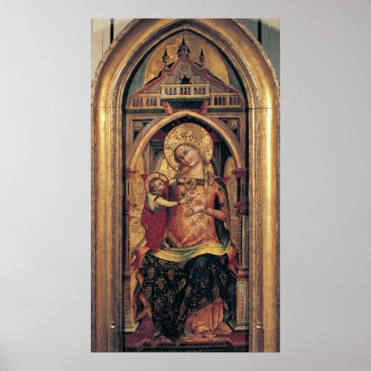 De Maagd en het Kind, 1372 Poster (Voorkant)
