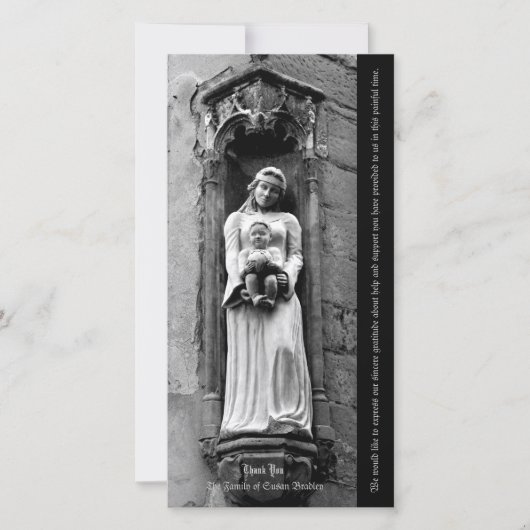 De Maagd en het Kind 1 Betuiging van medeleven dan Bedankkaart (Voorkant)