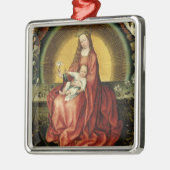 De maagd en het kind 2 metalen ornament (Links)