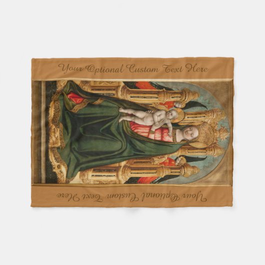 "De Maagd en het Kind" aangepaste fleece dekens (Voorkant (Horizontaal))