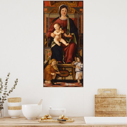 "De maagd en het kind" art poster 2 (Keuken)