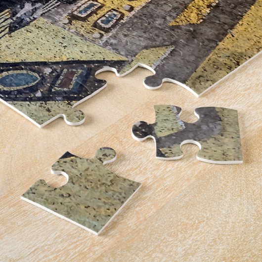 De Maagd en het Kind Byzantijnse Mozaïek Icon Legpuzzel (Zijkant)