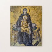 De Maagd en het Kind Byzantijnse Mozaïek Icon Legpuzzel (Verticaal)