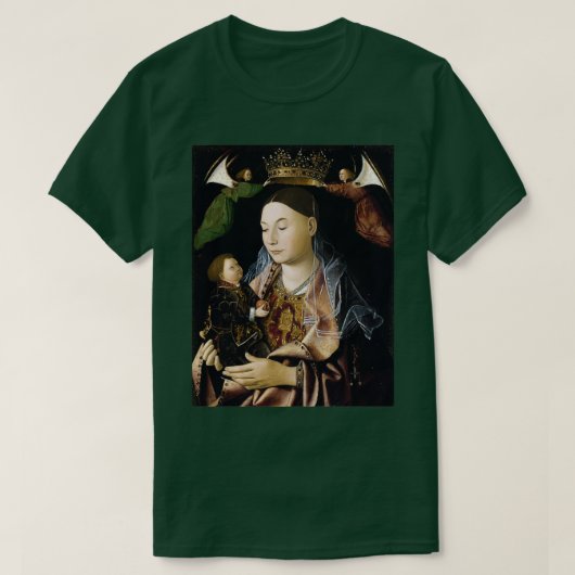 De Maagd en het Kind door Antonello da Messina T-shirt (Design voorkant)