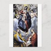 De Maagd en het Kind door Briefkaart El Greco (Voorkant)