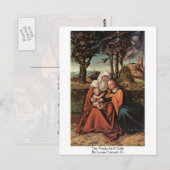 De maagd en het kind door Lucas Cranach (I) Briefkaart (Voorkant / Achterkant)