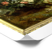 De maagd en het kind in een tuin van fruit en grie poster (Hoek)