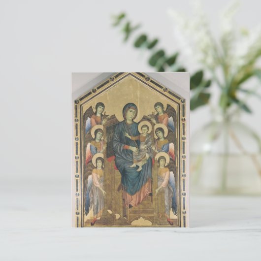 De Maagd en het Kind in Majesty Briefkaart (Staand voorkant)