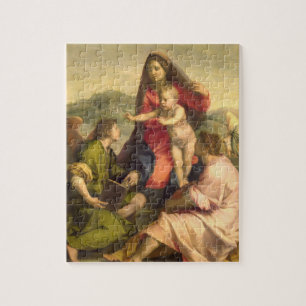 De Maagd en het Kind met een Saint en een Angel, c Legpuzzel