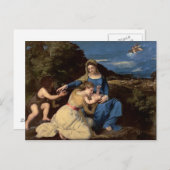 De maagd en het kind met heiligen, 1532 briefkaart (Voorkant / Achterkant)
