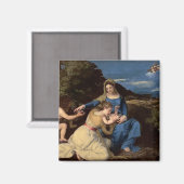 De maagd en het kind met heiligen, 1532 magneet (Voorkant / Achterkant)