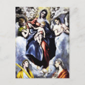 De Maagd en het Kind met het Briefkaart van St. Ma (Voorkant)