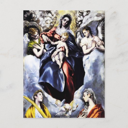 De Maagd en het Kind met het Briefkaart van St. Ma (Voorkant)