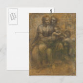 De Maagd en het Kind met Saint Anne & Saint John Briefkaart (Voorkant / Achterkant)