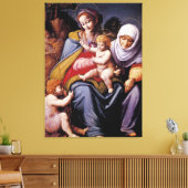 De Maagd en het Kind met Saint Elizabeth Canvas Afdruk (Insitu (Woonkamer))