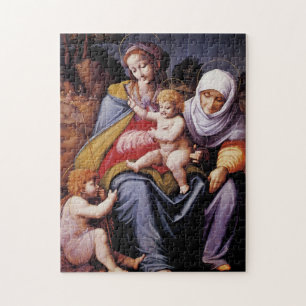 De Maagd en het Kind met Saint Elizabeth Legpuzzel