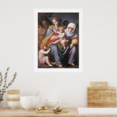 De Maagd en het Kind met Saint Elizabeth Poster (Keuken)