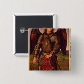 De Maagd en het Kind met SS. Raphael en Vierkante Button 5,1 Cm (Voorkant /achterkant)
