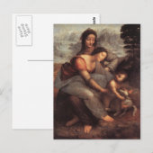 De Maagd en het Kind met St Anne Briefkaart (Voorkant / Achterkant)