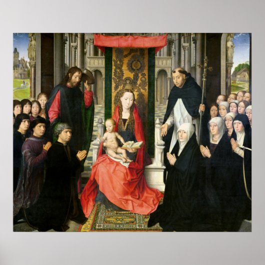 De Maagd en het Kind met St. James & St. Dominic Poster (Voorkant)
