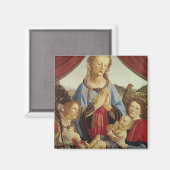 De Maagd en het Kind met Twee Angels, c.1470's Magneet (Voorkant / Achterkant)