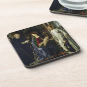 De Maagd en het Kind (olie) Bier Onderzetter (Linkerzijde)