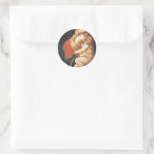 De Maagd en het Kind Ronde Sticker (Tas)