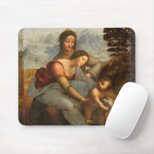 De Maagd en het Kind Saint Anne Leonardo da Vinci Muismat (Met muis)