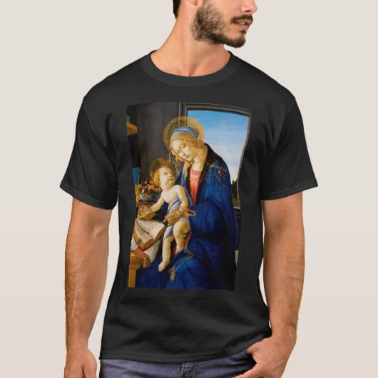 De Maagd en het Kind, Sandro Botticelli T-shirt (Voorkant)