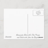 De maagd en het kind van Alessandro Botticelli Briefkaart (Achterkant)