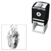 De Maagd en het Kind Zelfinktende Stempel (In situ)