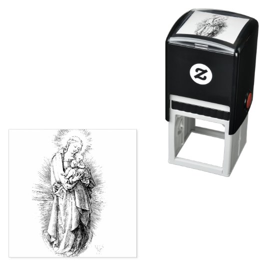 De Maagd en het Kind Zelfinktende Stempel (In situ)