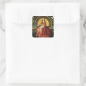 De Maagd en Kind 2 Vierkante Sticker (Tas)