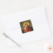 De Maagd en Kind 2 Vierkante Sticker (Envelop)