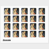 De Maagd en Kind Blessing, 1460-70 Vierkante Sticker (Vel)