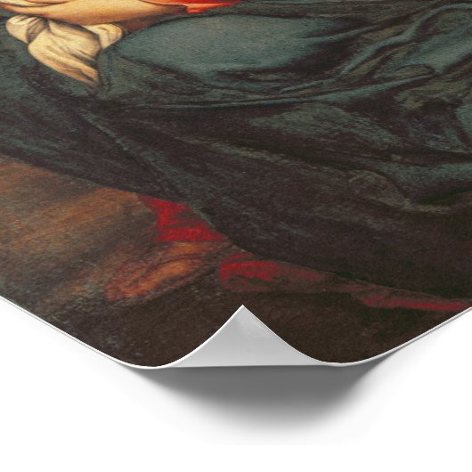 De Maagd en Kind Embracing Poster (Hoek)