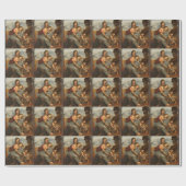 De Maagd en Kind met Sint-Anna Leonardo da Vinci Cadeaupapier (Vlak)