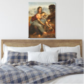 De Maagd en Kind met Sint-Anna Leonardo da Vinci Canvas Afdruk (Insitu (Slaapkamer))