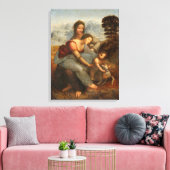 De Maagd en Kind met Sint-Anna Leonardo da Vinci Canvas Afdruk (Insitu (Woonkamer))