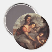 De Maagd en Kind met St Anne Magneet (Voorkant / Achterkant)