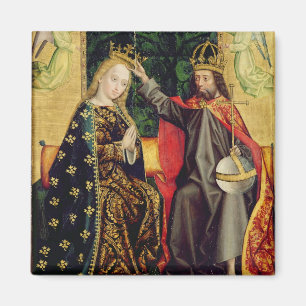 De Maagd Enthroned, uit het Dome Altar, 1499 Magneet